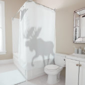 Moose Shadow Silhouette Shadow Buddies Dusche Duschvorhang (Beispiel)