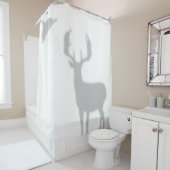 Moose Shadow Silhouette Shadow Buddies im Duschrau Duschvorhang (Beispiel)