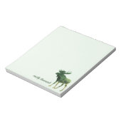 Moose Silhouette Camouflage Fusion Zitat Notizblock (Rotiert)