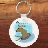 Moose Snow Tubing Schlüsselanhänger (Vorderseite)