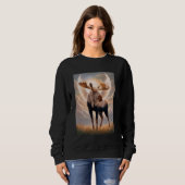 Moose Spirit Guide Animal Nature Lover Wildlife Sweatshirt (Vorne ganz)