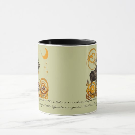 Moose Stein-Walden, Henry David Thoreau Zitat Tasse (Zentrum)