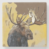 MOOSE STEINUNTERSETZER (Vorderseite)