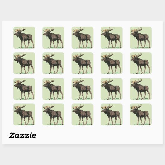 Moose Stickers (Blatt)