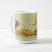 Moose Swirl Stars Moon Peace Joy Ho Ho Stein Kaffeetasse (Vorderseite Links)