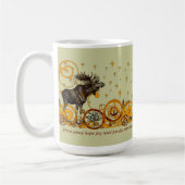 Moose Swirl Stars Moon Peace Joy Ho Ho Stein Kaffeetasse (Links)