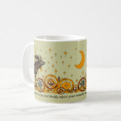 Moose Swirl Stars Moon Peace Joy Ho Ho Stein Kaffeetasse (Vorderseite Links)