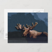 Moose Talk Postcard Postkarte (Vorne/Hinten)