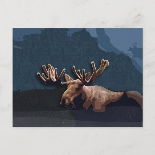Moose Talk Postcard Postkarte (Vorderseite)