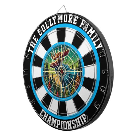 Moose Target Forest Artwork Dartscheibe (Vorderseite rechts)