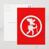 Moose Trail Marker Postkarte (Vorne/Hinten)