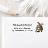 Moose-Wanderung mit Cairn Cartoon (Insitu)