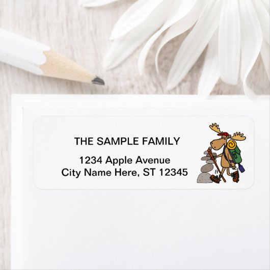 Moose-Wanderung mit Cairn Cartoon (Insitu)