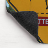 Moose-Warnzeichen Mousepad (Ecke)