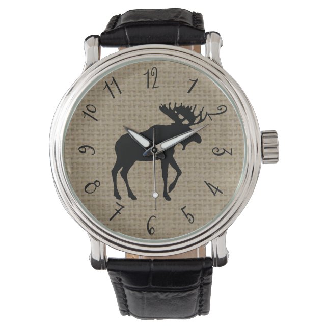 Moose Watch von Leslie Harlow Armbanduhr (Vorderseite)