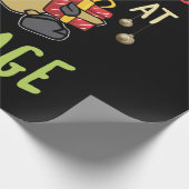 Moose Weihnachtsgeschenk hört auf, an meinem Paket Geschenkpapier (Ecke)