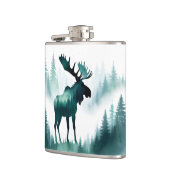 Moose Wildlife Animal Nature Forest Flachmann (Links)