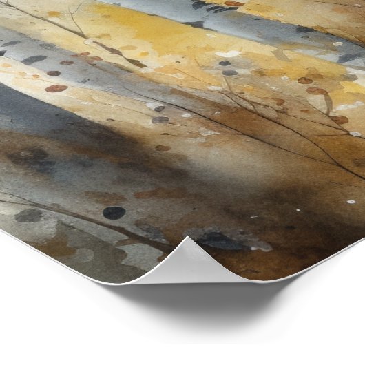 Moose Woodland Animal Art Print Poster (Ecke)