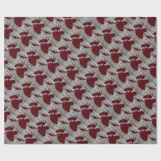 Moose Wrapping Paper Geschenkpapier (Flach)