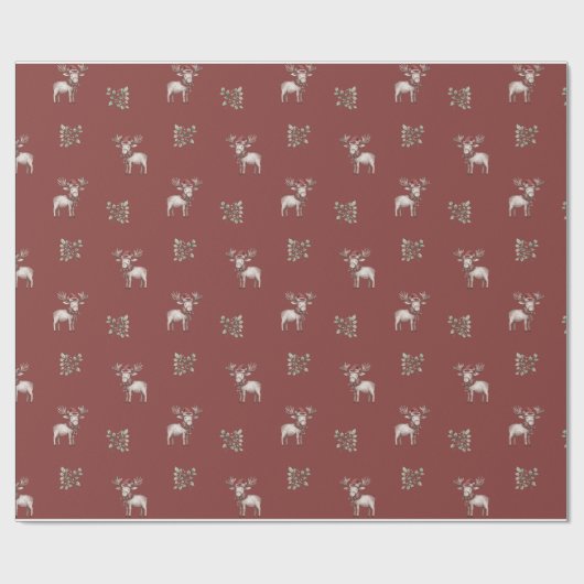 MooseBerry Wrapping Paper, Holiday Geschenk geben! Geschenkpapier (Flach)
