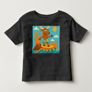 Moosecano Splash! - Soda Volcano Surf T - Shirt Ki