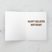 Moosed Belated Geburtstag Karte (Innenseite)