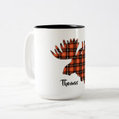 Moosehead Buffalo Kariert Lumberjack Zweifarbige Tasse (Vorderseite Links)