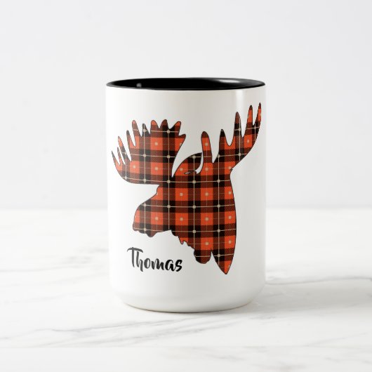Moosehead Buffalo Kariert Lumberjack Zweifarbige Tasse (Mittel)