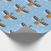 Moosehead_Icicle Antlers_Mistletoe_Merry Kissmoose Geschenkpapier (Ecke)
