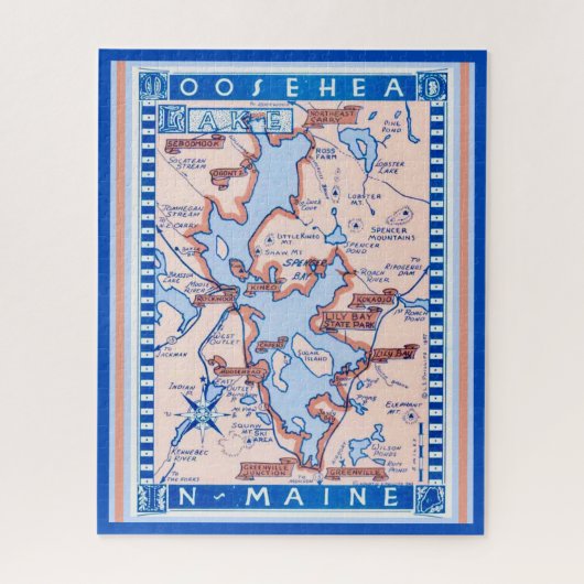 Moosehead Lake ME 16x20 Puzzle (Vertikal)