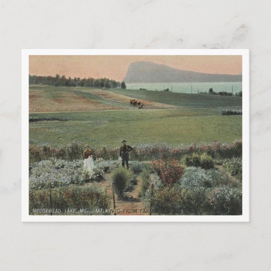 Moosehead Lake ME, Kineo, Farm 1910 Postkarte (Vorderseite)