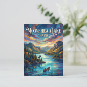Moosehead Lake USA Postkarte (Stehend Vorderseite)