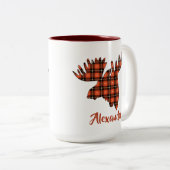 Moosehead Lumberjack Zwei-Tone-Kaffee-Tasse Zweifarbige Tasse (VorderseiteRechts)