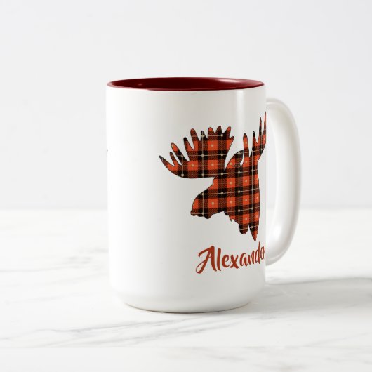 Moosehead Lumberjack Zwei-Tone-Kaffee-Tasse Zweifarbige Tasse (VorderseiteRechts)