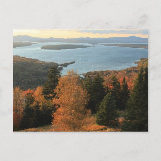 Mooselookmeguntic Lake im Herbst Postkarte (Vorderseite)
