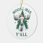 Moosemas Y'all Keramik Ornament (Links)