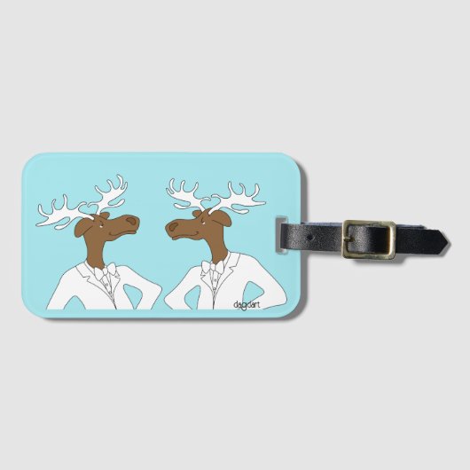 Mooses Gepäckanhänger (Vorderseite (Horizontal))