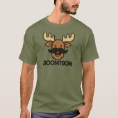 Moosetache Funny Moose With Mustache Dad Gifts  T-Shirt (Vorderseite)