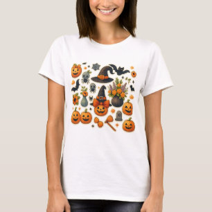 Moosey Halloween T - Shirt - Funny Fall Moose Cost