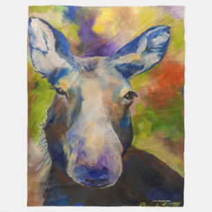 Moosey Moose Alaskan Fleece Blanket