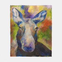 Moosey Moose Alaskan Fleece Blanket