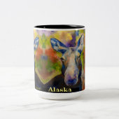 Moosey Moose Coffee Tasse_ALASKA   Zweifarbige Tasse (Mittel)