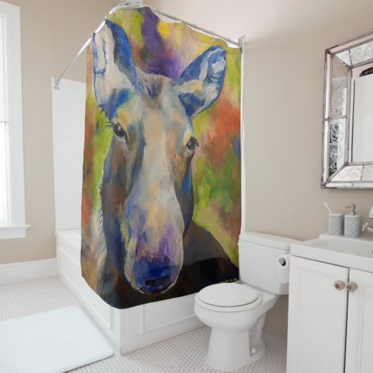 Moosey Moose Duschvorhang (Beispiel)