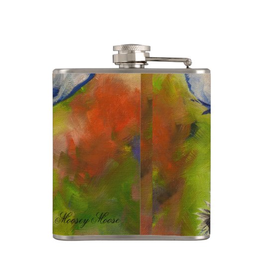 Moosey Moose Flask Flachmann (Rückseite)