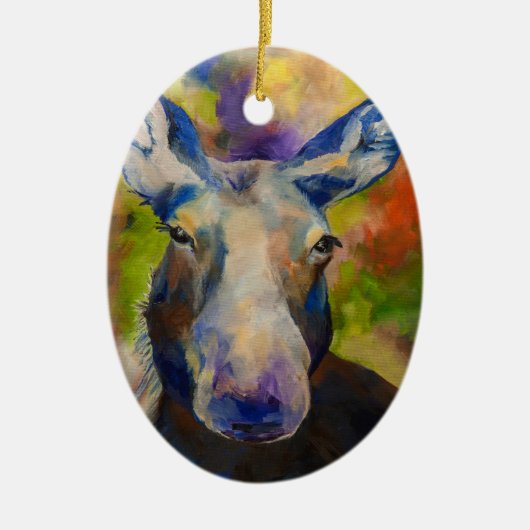 Moosey Moose Keramik Ornament (Vorne)