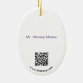 Moosey Moose Keramik Ornament (Hinten)