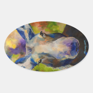 Moosey Moose Ovaler Aufkleber