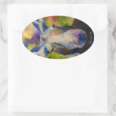 Moosey Moose Ovaler Aufkleber (Tasche)