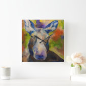 Moosey Moose Quadratische Wanduhr (Zuhause)