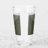 Moosgrün gedrehtes Pint-Glas Glas (Rechts)